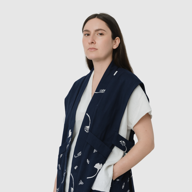 Shiroshima Kavi Oberbekleidung – Marineblau