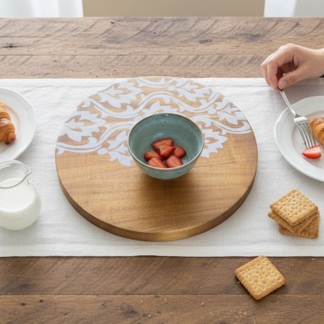 Natural Wooden Serving Tray