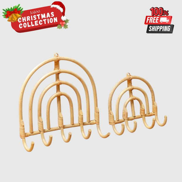 Maku-Garderobe aus Rattan – Beige