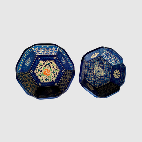 Sechseckige Holz-Obstschale – Moderne Balinesische Schnitzkunst, Nachhaltiges Handwerksstück für den Esstisch