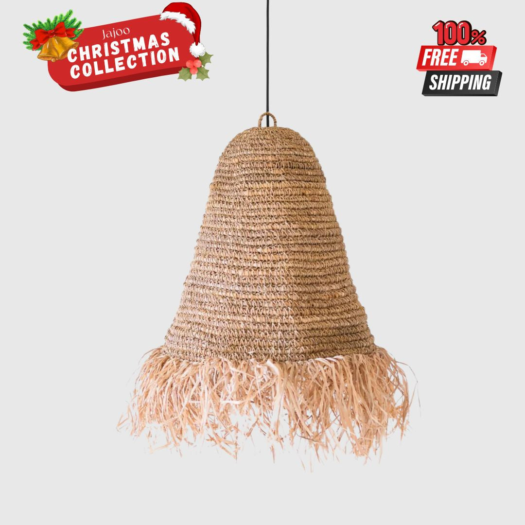 Raffia Boho Lampshade