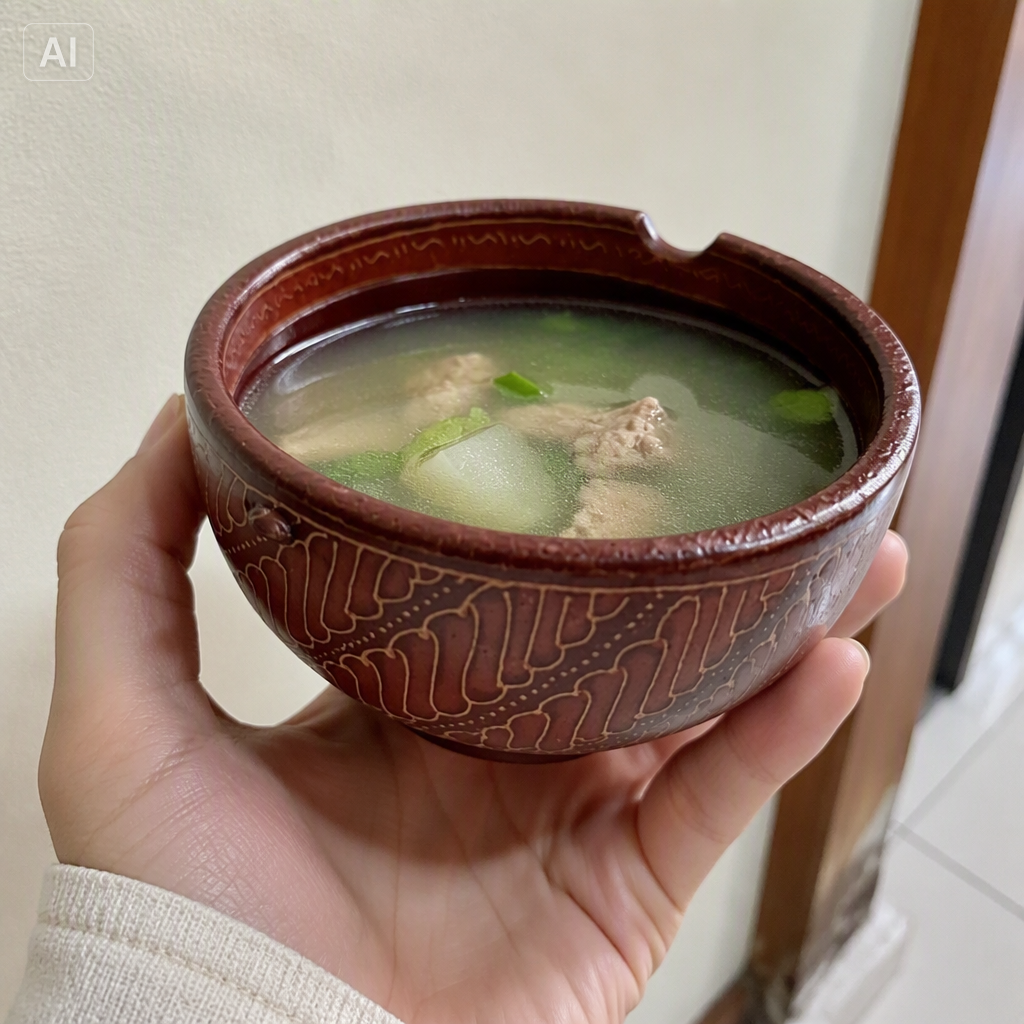 The Sanggarpeni Bowl — Hand-Carved Wooden Bowl from Central Java