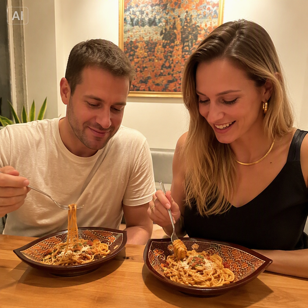 Daun — Handgeschnitzte Blattteller aus Teakholz