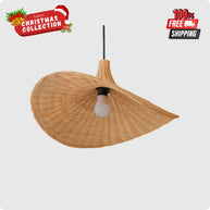 Sayan Rattan Lampshade – Funnel-Shaped Pendant