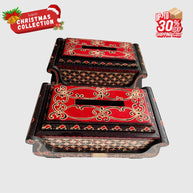 Handgeschnitzte Holz-Taschentuchbox – Indonesisches Wohnaccessoire, Nachhaltige Boho-Dekoration