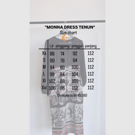 Monna Kleid aus gewebter Baumwolle, handgefertigt