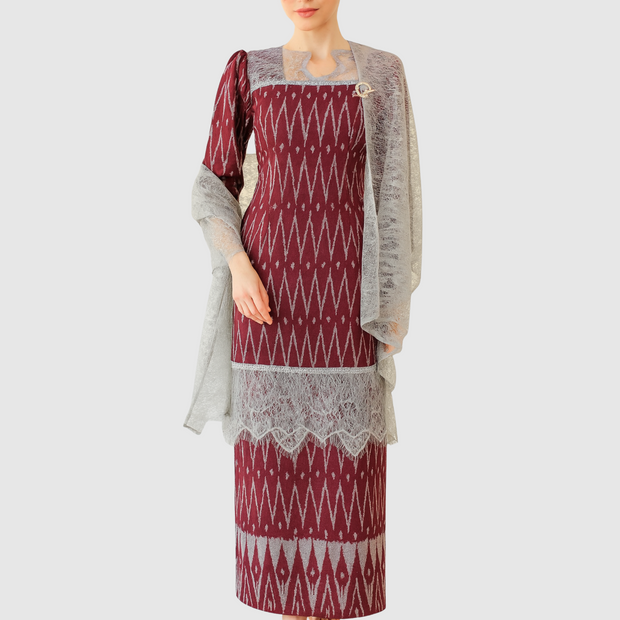 Zahira Webstoff-Set – Traditioneller Tenun mit moderner Eleganz