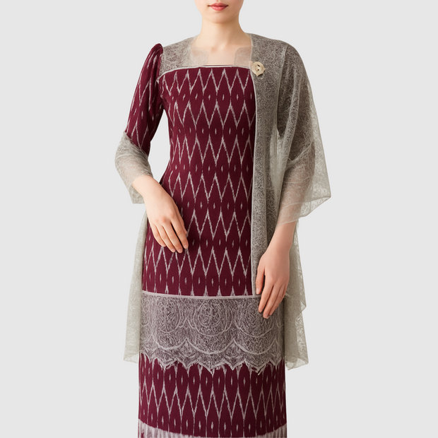 Zahira Webstoff-Set – Traditioneller Tenun mit moderner Eleganz