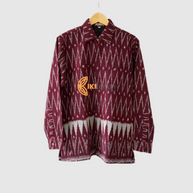 Sabel Kimono Woven Fabric detail – high-quality tenun weave showcasing artisanal texture | jajoo.de