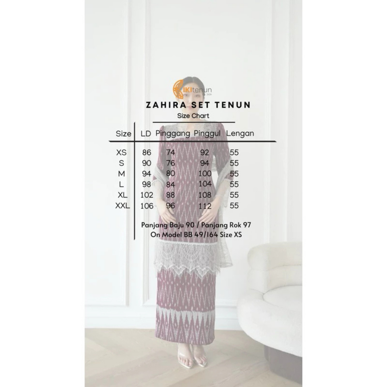 Zahira Webstoff-Set – Traditioneller Tenun mit moderner Eleganz