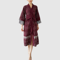 Sabel Kimono Woven Fabric side view – plain woven texture with timeless design | jajoo.de