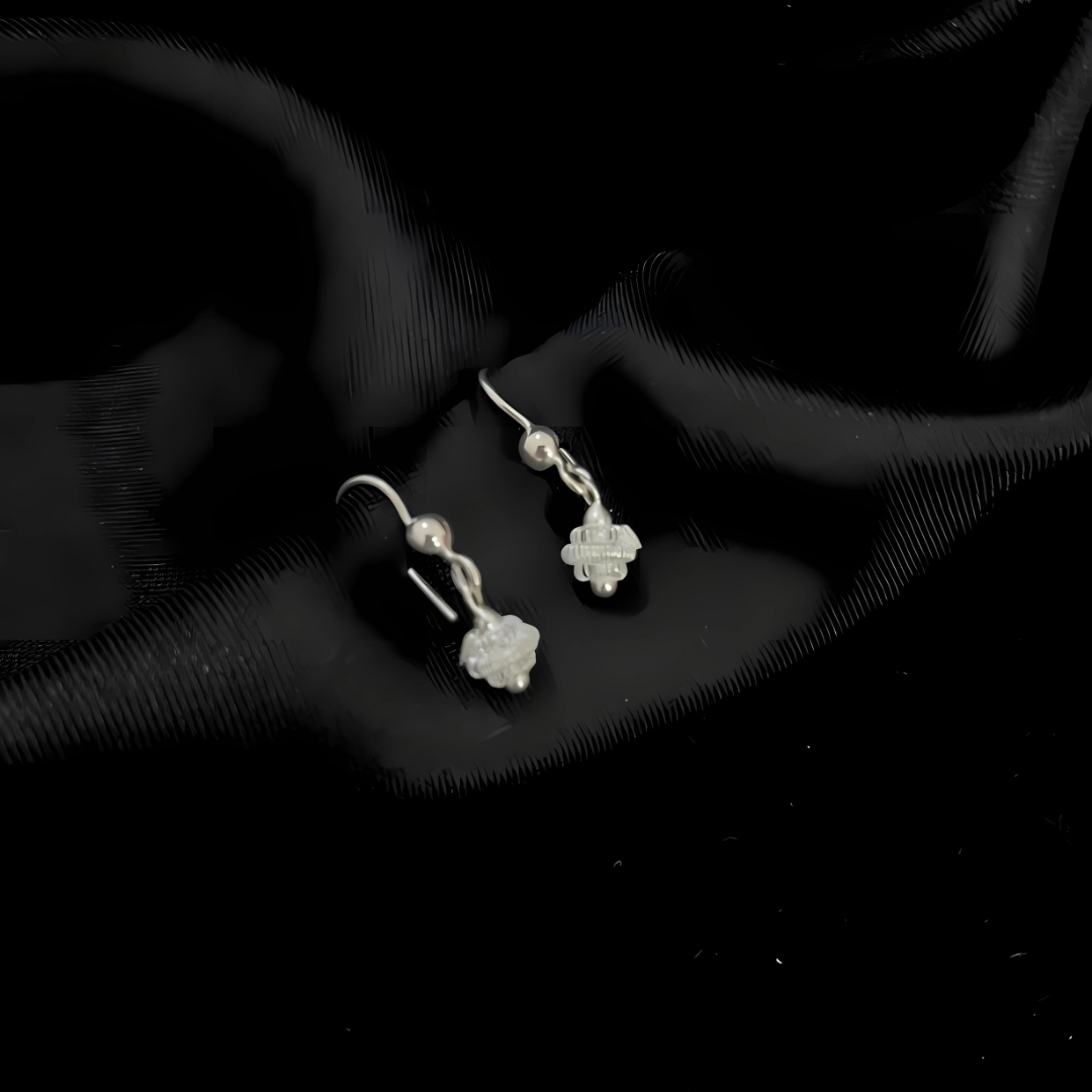 Stupa-Ohrringe aus 925er Silber