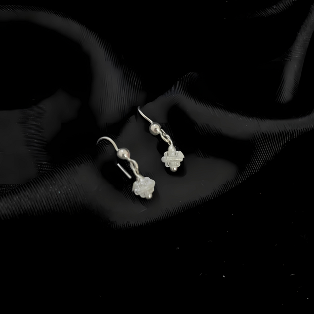 Stupa-Ohrringe aus 925er Silber