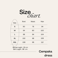 Cempaka Set Tenun Schwarz