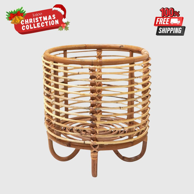 Malang Rattan Plant Stand – Beige