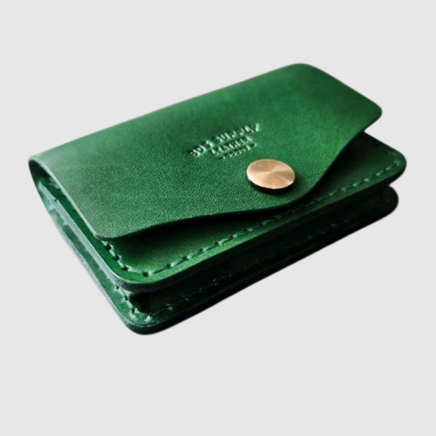 Grand Wallet Deep Green – Special Edition aus Voll-Italienischem Leder, Kunsthandwerk mit Nachhaltigem Design