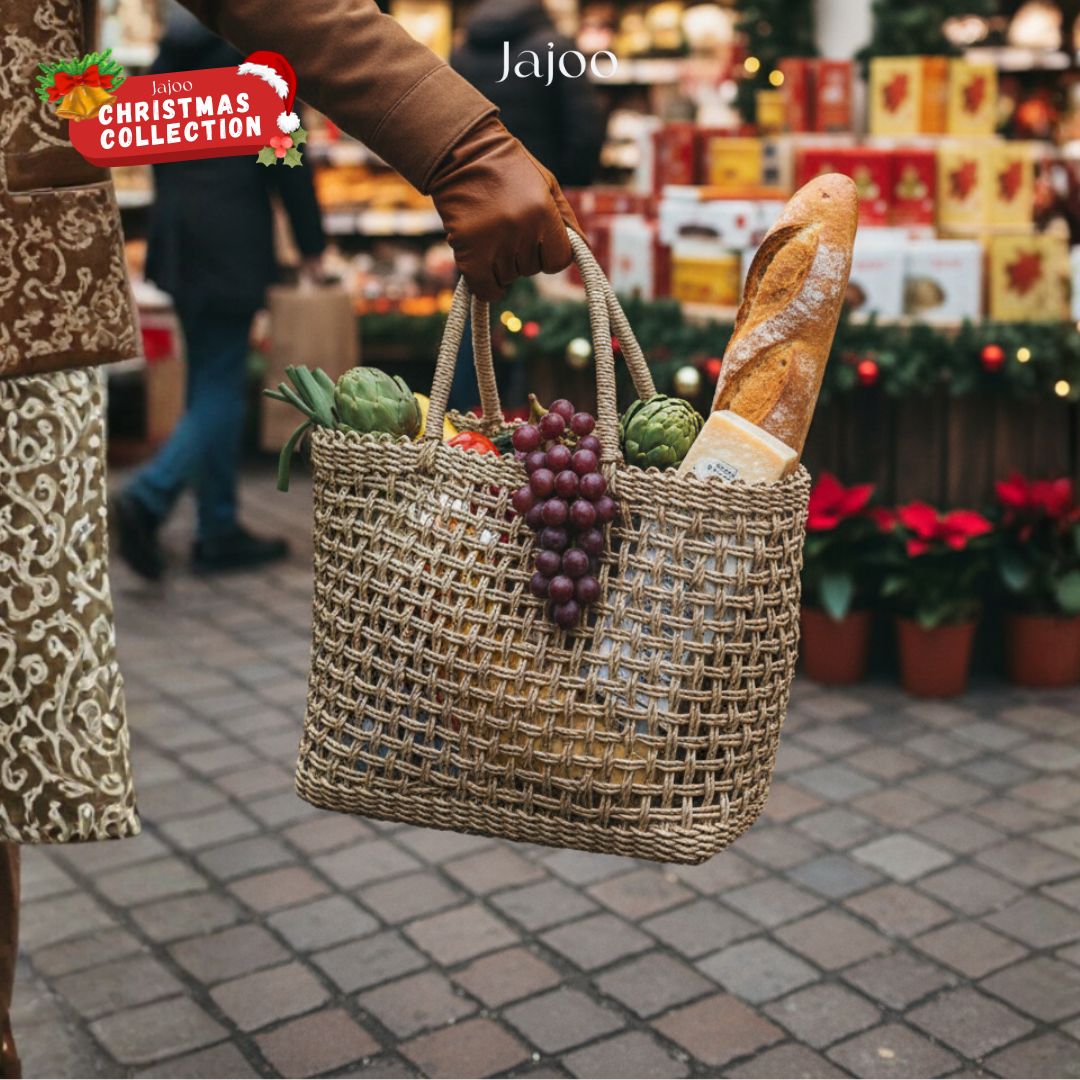 Moyo Woven Seagrass Beach Bag