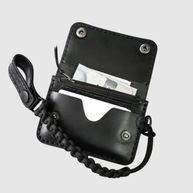 PISTON Leder-Trucker-Portemonnaie – Kompakte Handgefertigte Geldbörse, Vintage-inspirierte Indonesische Handwerkskunst