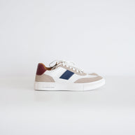 Akeno White Maroon Navy - Men Sneakers