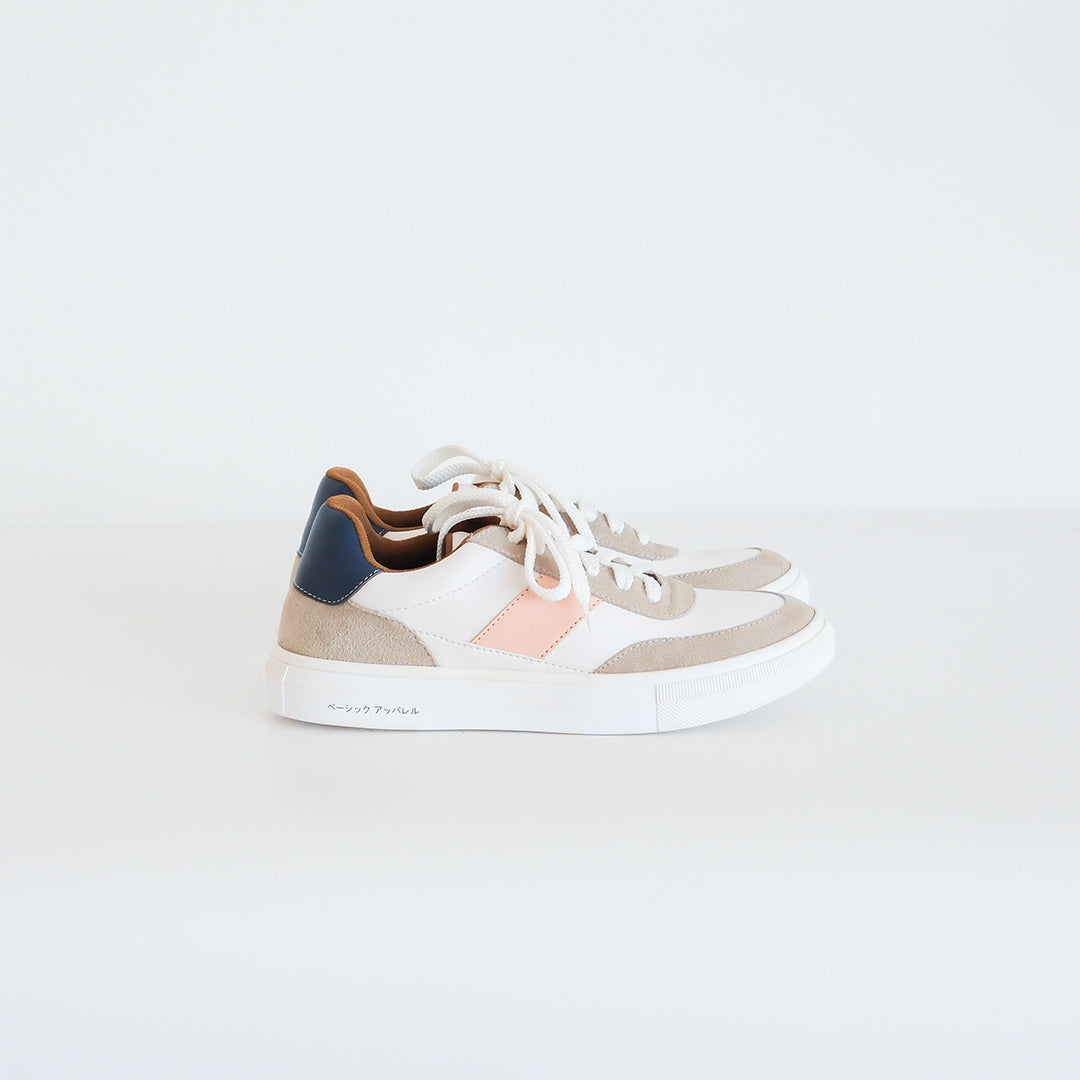 Akeno White Navy Pink- Women Sneakers