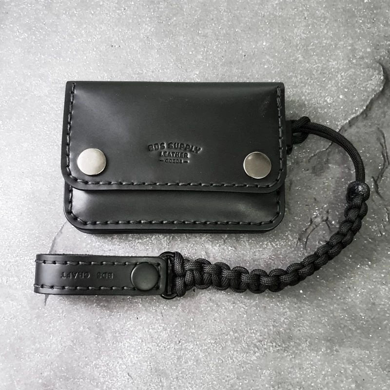 PISTON Leder-Trucker-Portemonnaie – Kompakte Handgefertigte Geldbörse, Vintage-inspirierte Indonesische Handwerkskunst