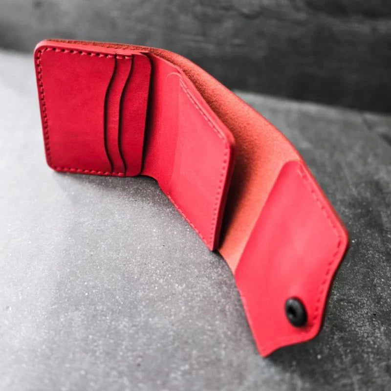 BDS Tokyo Wallet RED Spesial Edition Full Italian Leather leMei