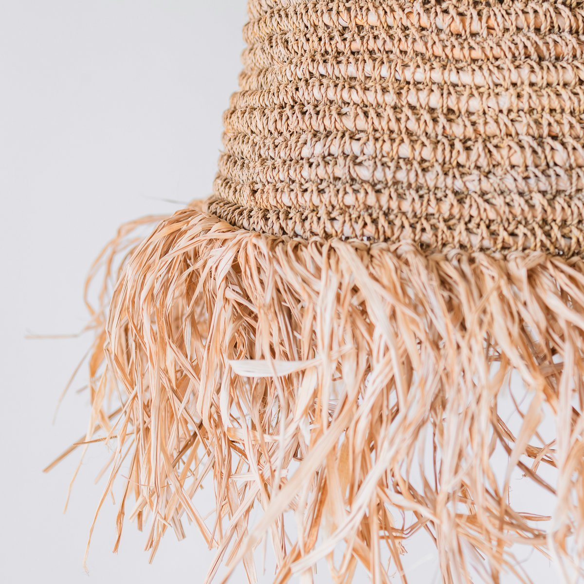 Raffia Boho Lampshade