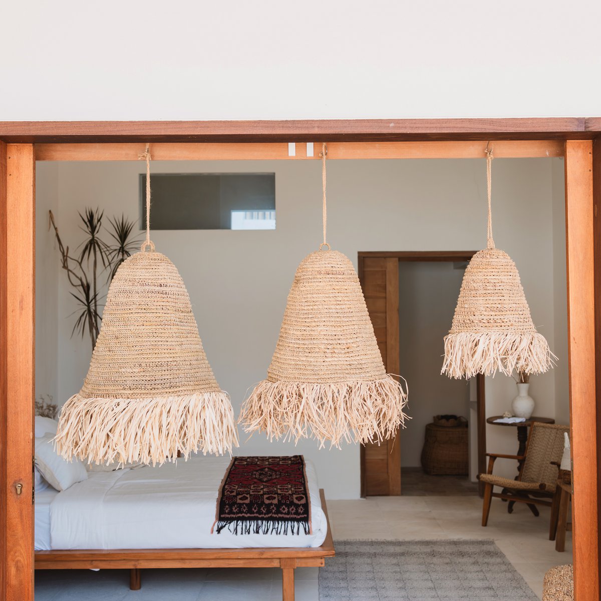 Raffia Boho Lampshade