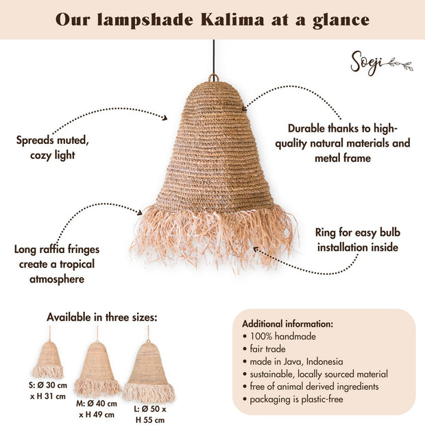 Raffia Boho Lampshade
