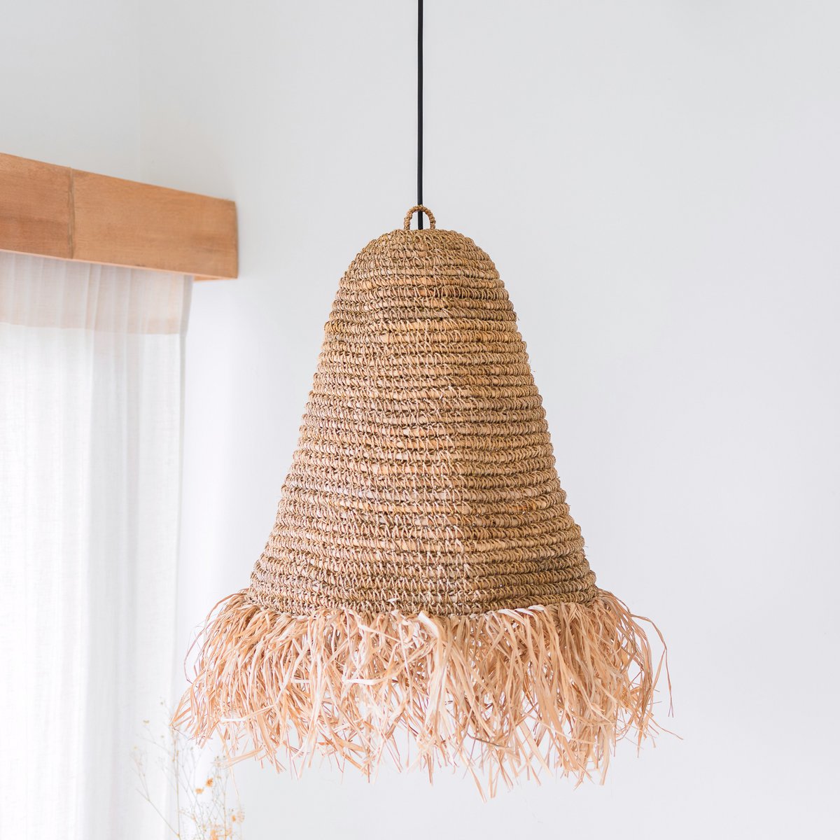 Raffia Boho Lampshade