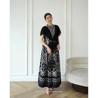 Cempaka Set Tenun Schwarz