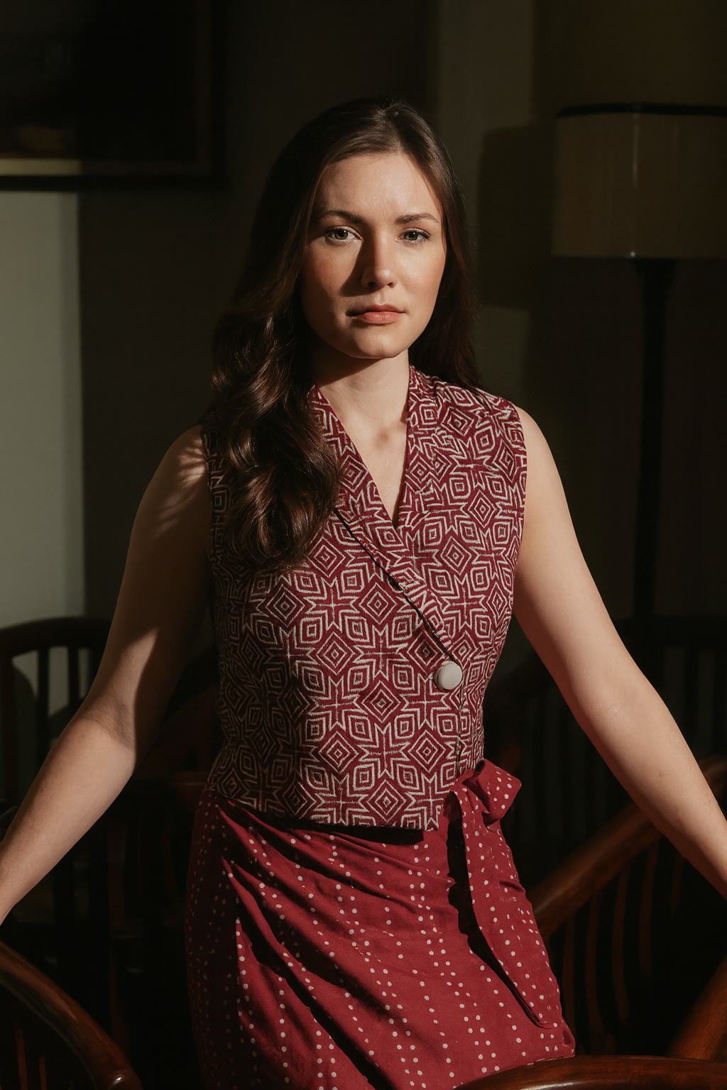 Batik Dyana Weste Bluse