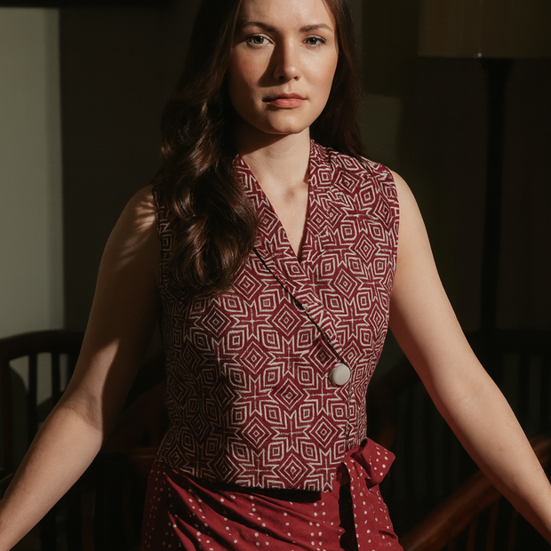 Batik Dyana Weste Bluse