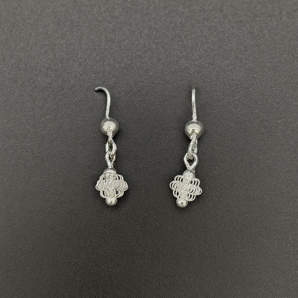 TBP 925 Silber Filigran Rosenohrstecker