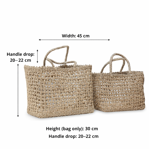 Moyo Strandtasche aus gewebtem Seegras