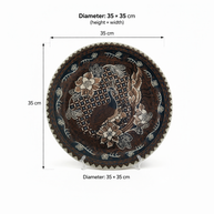 Handbemaltes Batik-Tablett