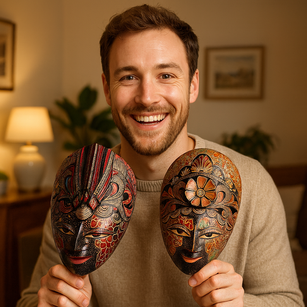 Merak Floral Artisan Mask