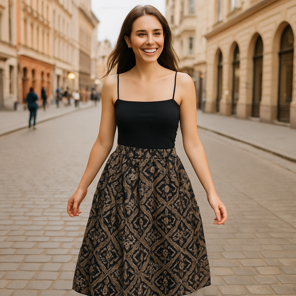 Kichi Batik Gita Ketupat Maxi Skirt