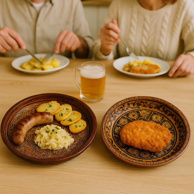 Batik-Muster-Teller – Handgefertigte Keramik inspiriert von Indonesischer Batik-Kunst, Einzigartiges Wohn-Geschenk