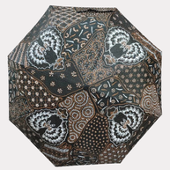 Handgefertigter Batik-Regenschirm – Standardgröße, authentisches indonesisches Design