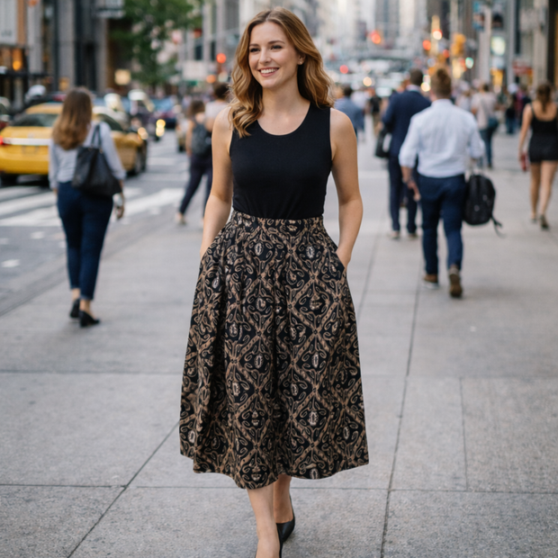 Kichi Batik Gita Ketupat Maxi Skirt