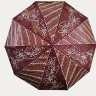 Jumbo-Regenschirm mit Batikmuster