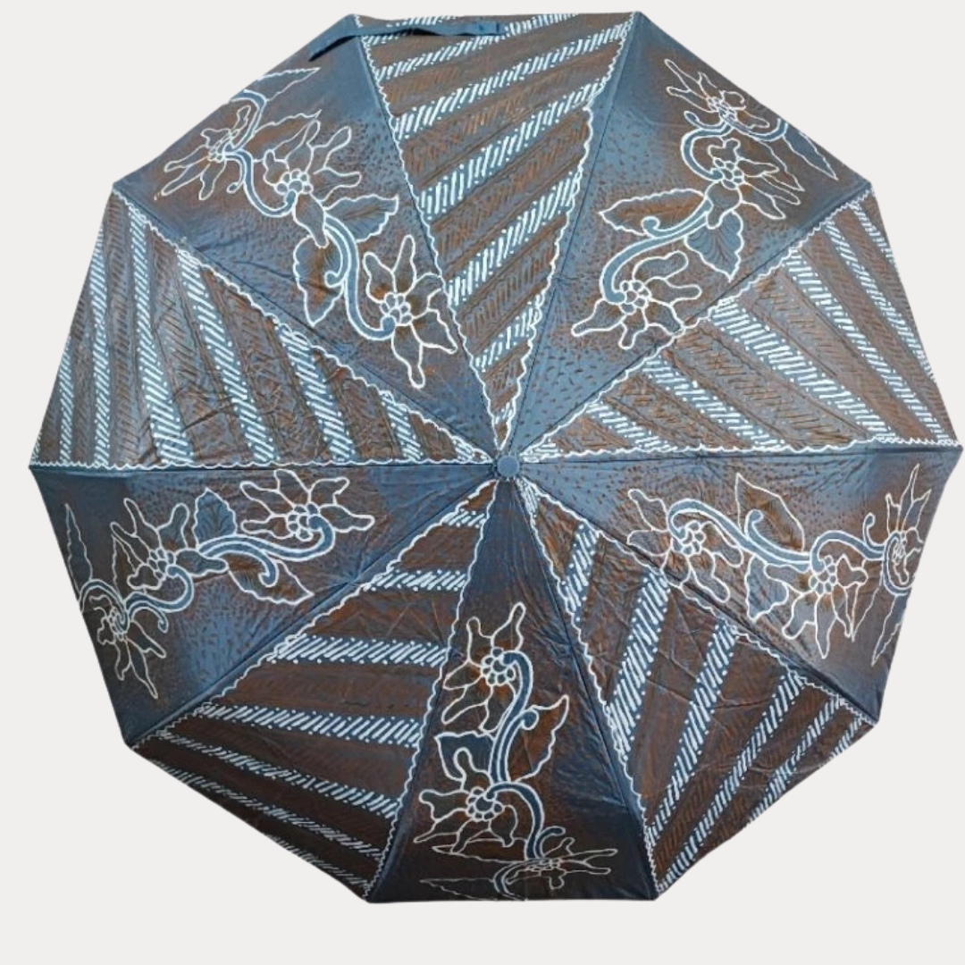 Jumbo-Regenschirm mit Batikmuster