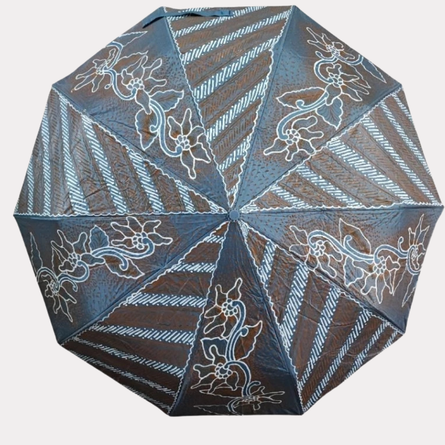 Jumbo-Regenschirm mit Batikmuster