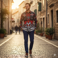 Sellena Long Tenun Kleid