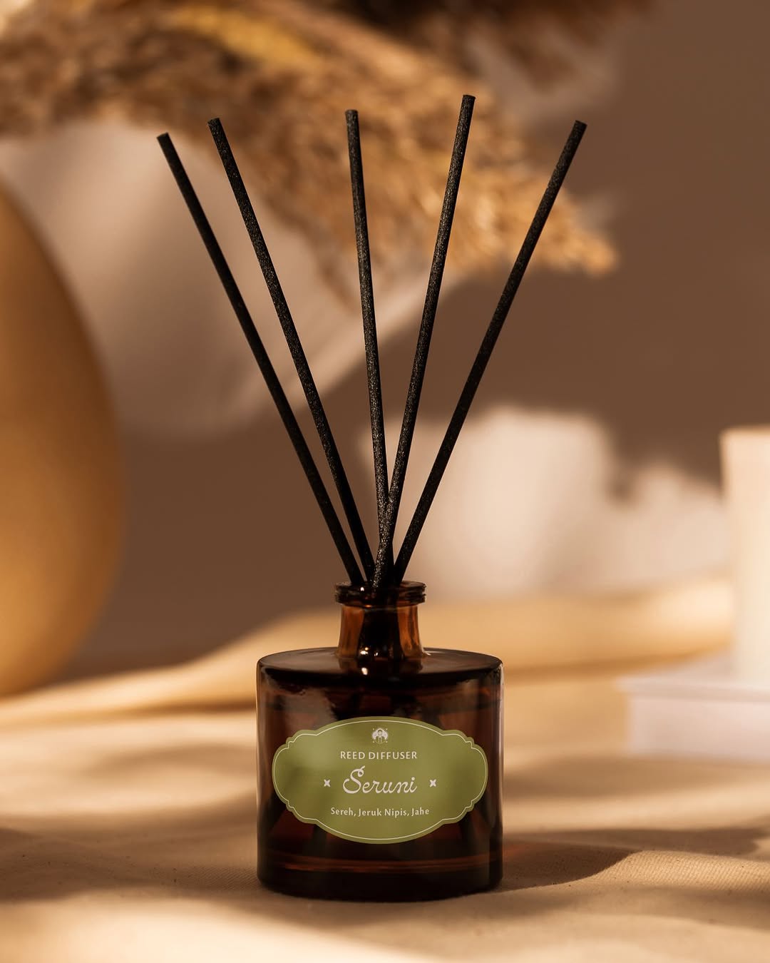 Premium-Raumduft mit Rattanstäbchen, lang anhaltender Raumduft, 50 ml