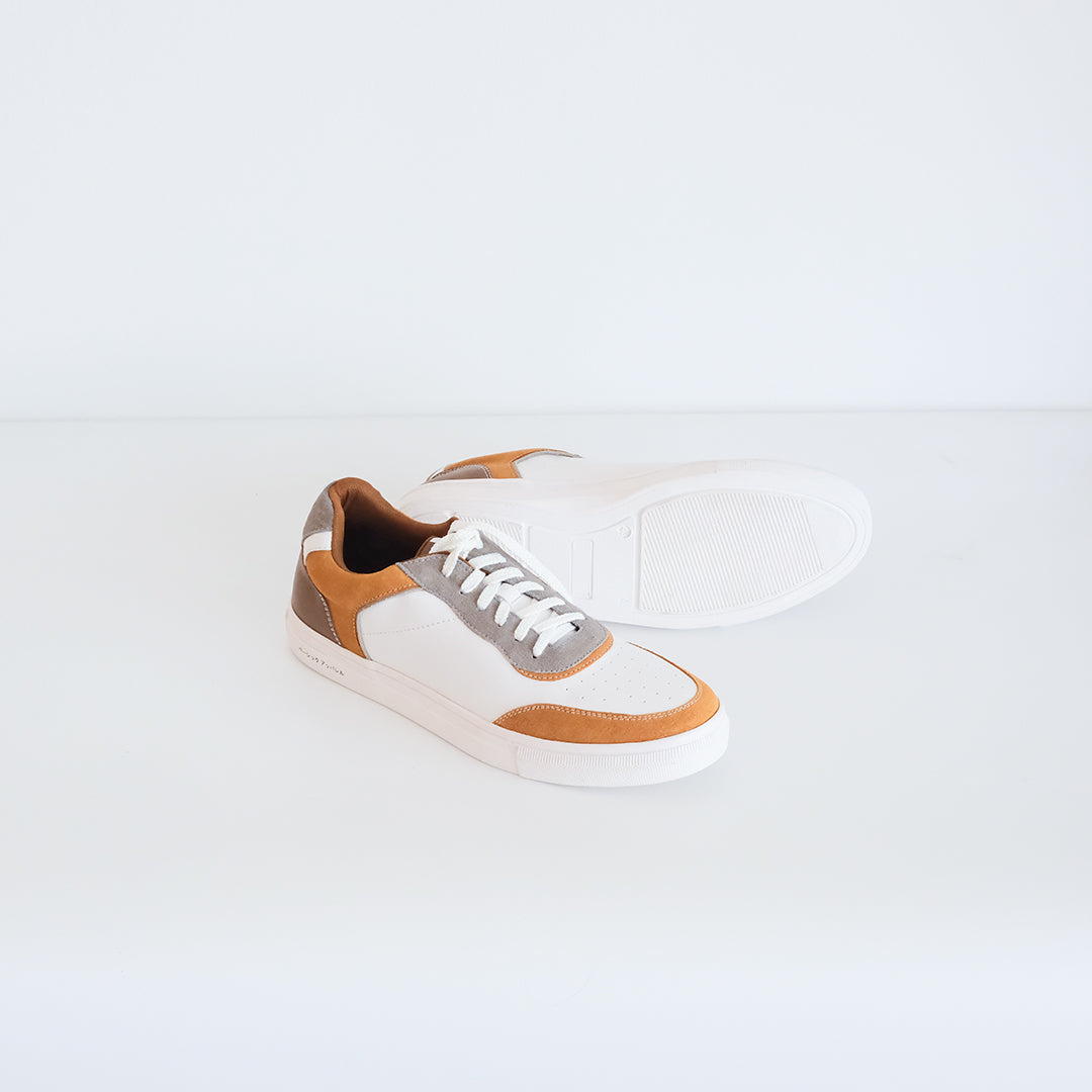 Ryota White Brown - Women Sneakers