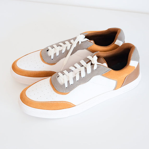 Ryota White Brown - Men Sneakers