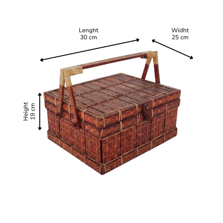 Besek — Javanische Bambus-Picknickbox