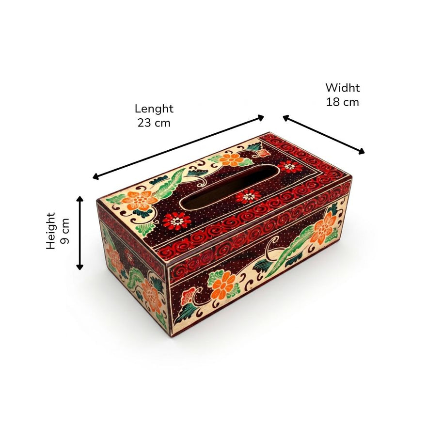 Teduh — Handgefertigte Taschentuchbox aus Holz